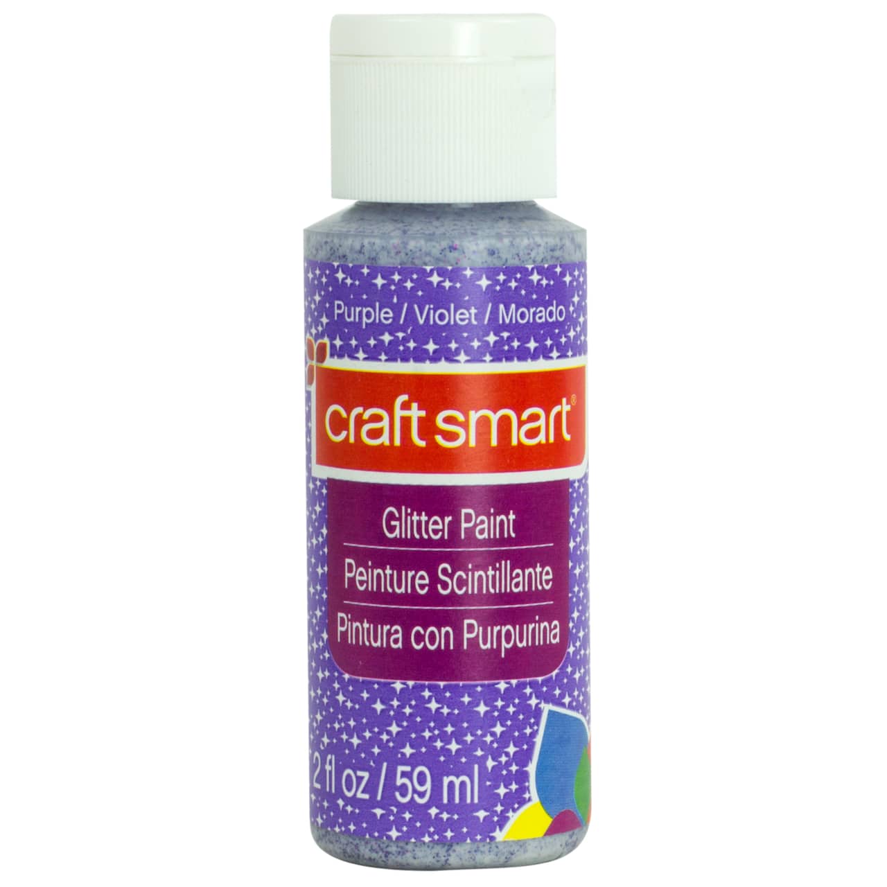 Craft Smart Purple Glitter Paint - 2 fl oz